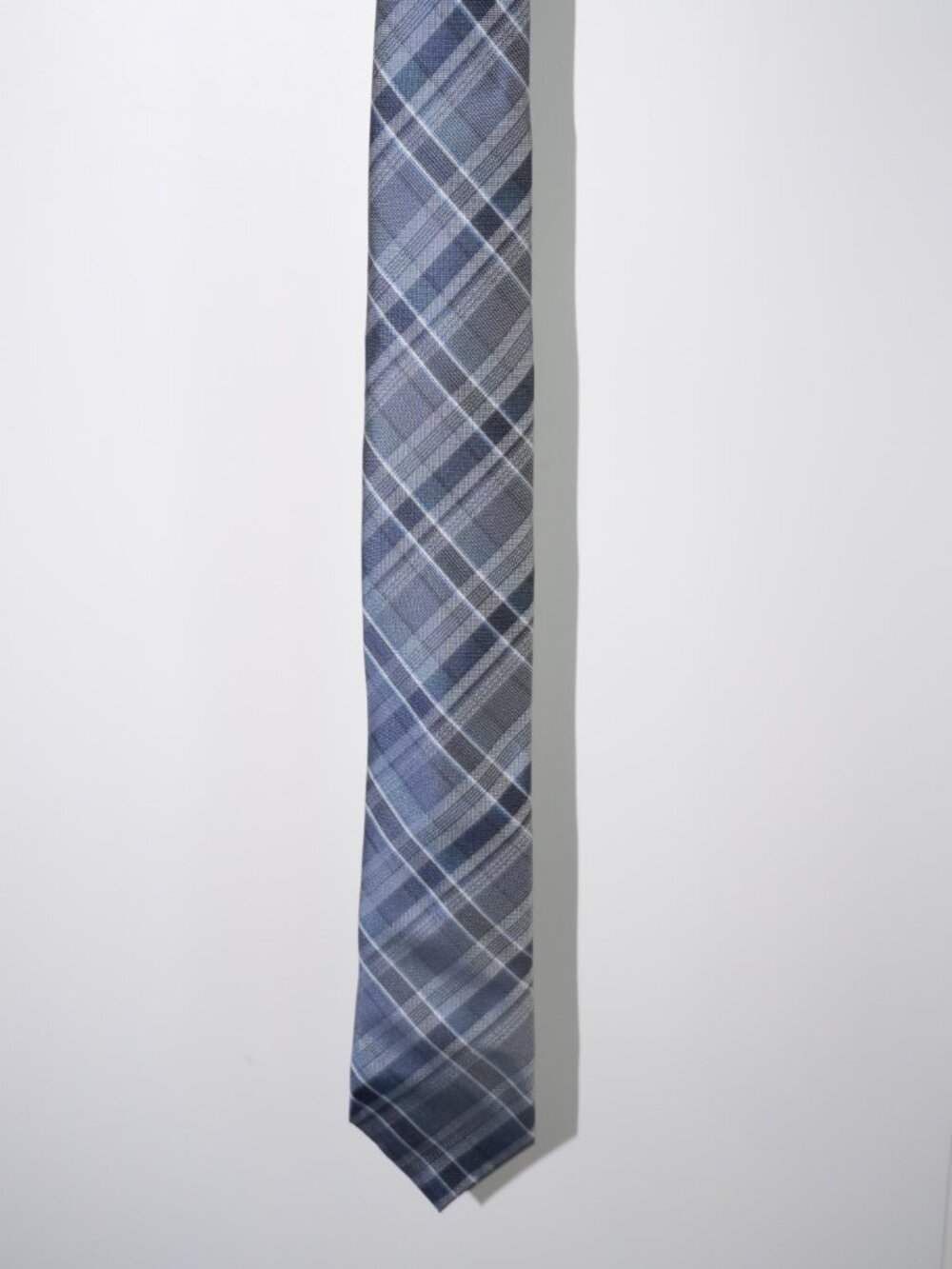 Calvin Klein Blue Plaid Tie
